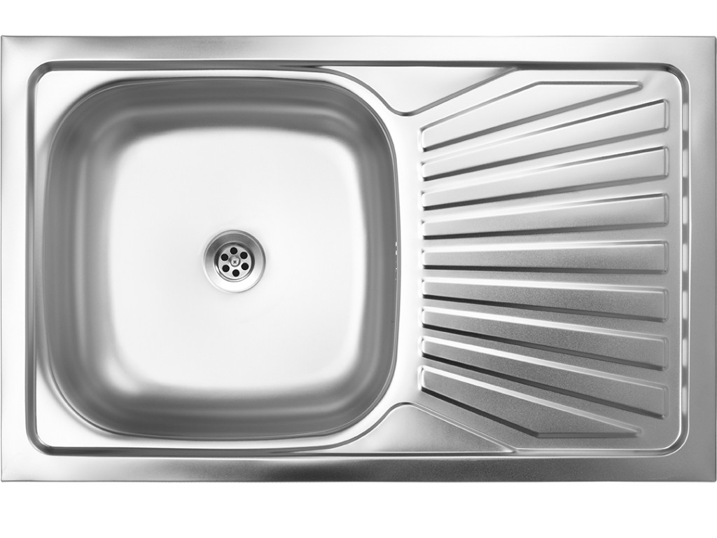 LAVEO LON 50 teletetős egymedence csepptálcás inox mosogató szifonnal K.