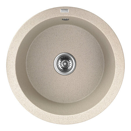 Laveo DAFNE egykör bézs mosogató helytakarékos szifonnal