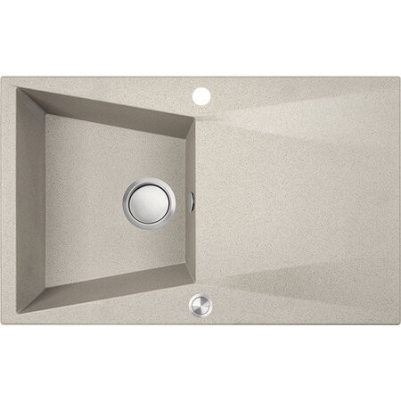 Laveo GRENADA csepptálcás bézs mosogató automata dugókiemelős, helytakarékos szifonnal