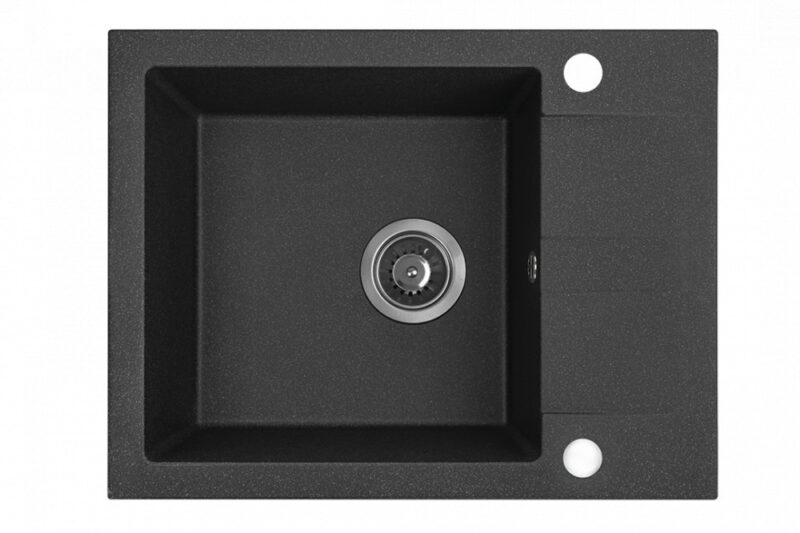 Laveo SHIRE MINI csepptálcás szemcsés fekete mosogató