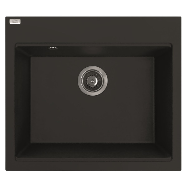 Laveo TAU 6 egymedencés mosogató, matt fekete