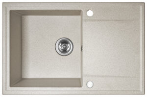 LAVEO HUNTER egymedence csepptálcás mosogató, bézs K.