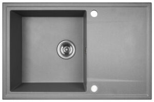 LAVEO HUNTER egymedence csepptálcás mosogató, szürke K.